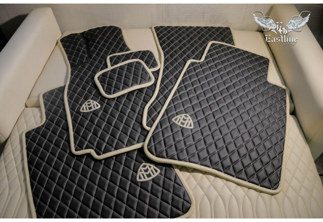 Mercedes-Maybach - стандартный комплект ковров из кожи от Eastline Garage.