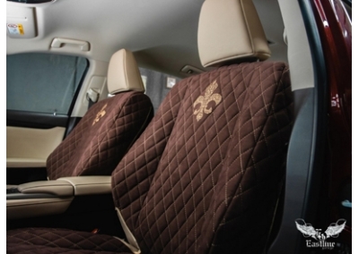 Накидки на сидения из алькантары и экокожи для Lexus RX