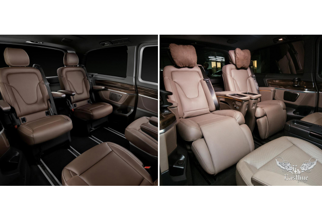 Mercedes-Benz V-class - дооснащение и перетяжка салона​ минивэна  