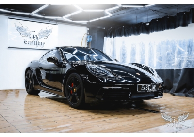 Porsche Cayman – полировка кузова автомобиля в тюнинг-ателье Eastline Garage 