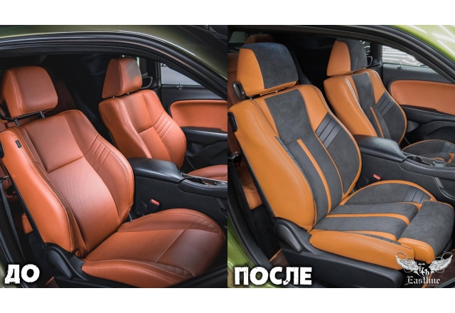 Dodge Challenger – изменение анатомии сидений с их последующей перетяжкой