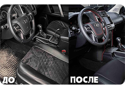 Перетяжка салона Toyota Land Cruiser Prado или красная строчка творит чудеса!