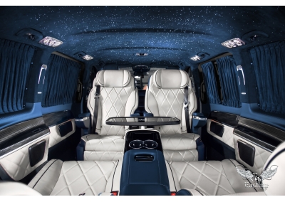 Мобильный офис на колесах Mercedes-Benz V-class. Установка комфортных сидений и звездное небо. Установка обвеса Maybach. 