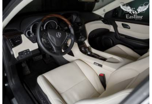 Acura ZDX комплексная перетяжка салона и потолка, аквапринт салонных вставок, полная шумоизоляция авто