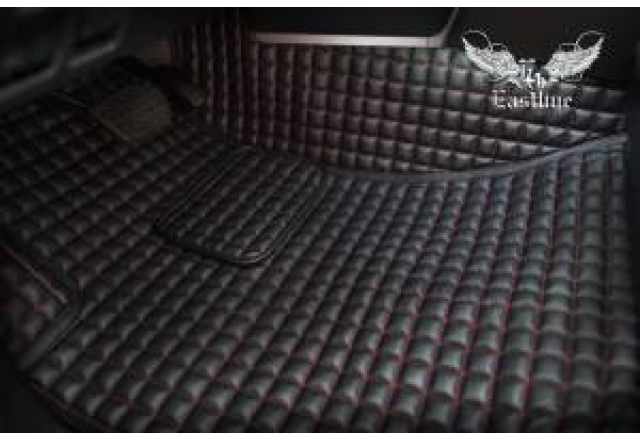 Toyota Land Cruiser 200 – пошив эксклюзивных ковриков из немецкой экокожи
