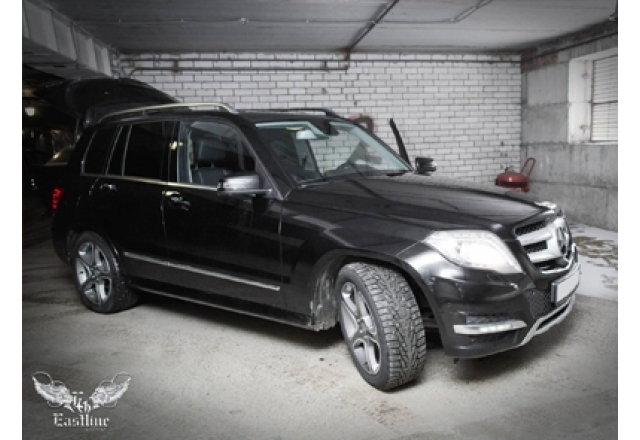 Mercedes-Benz GLK X204 коврики в багажник и пошив люксового комплекта ковриков из экокожи