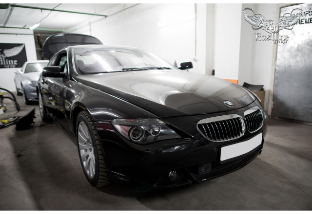 BMW 6 – торпедо из натуральной кожи, новый потолок из алькантары и полная химчистка салона