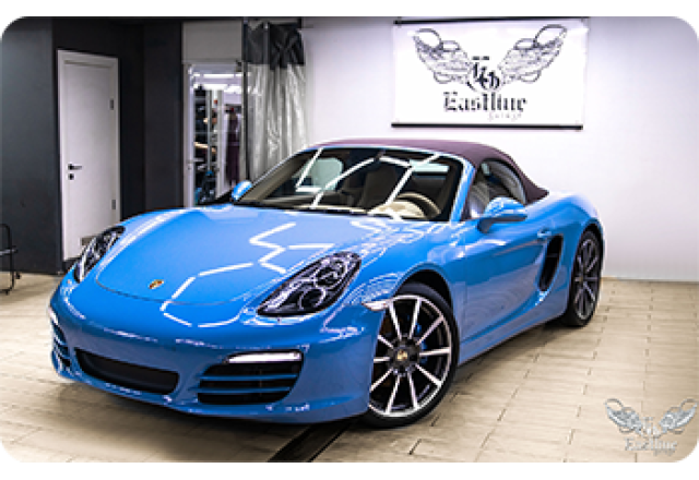 Porsche Boxster – оклейка кузова автомобиля в антигравийную плёнку 