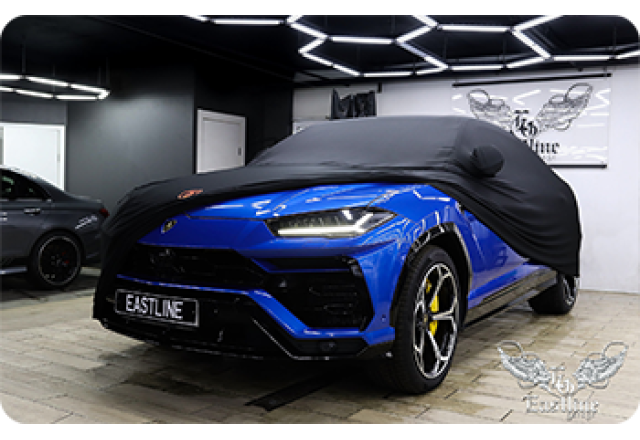 Lamborghini Urus – изготовление защитного чехла для гаражного хранения автомобиля