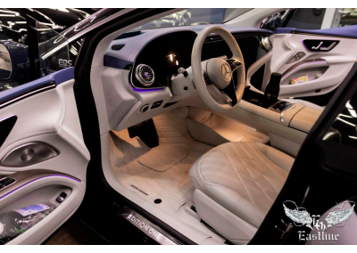Премиальный комплект кожаных ковров для роскошного электромобиля Mercedes-Benz EQS