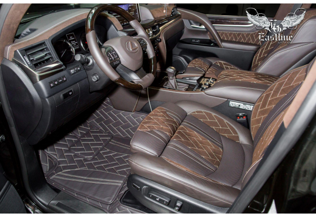 Lexus LX 570 – уникальный салон. Премиальный комплект ковров от Eastline Garage.