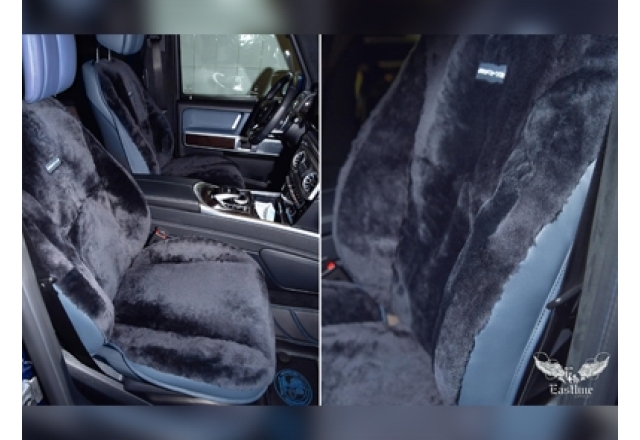 Mercedes-AMG G-class – накидки из натурального меха на сиденья автомобиля