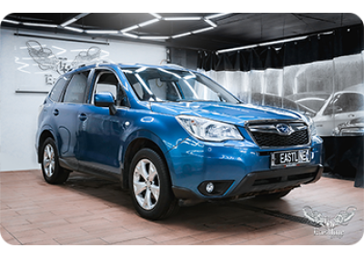 Subaru Forester – комплексная перетяжка салона автомобиля в стенах Eastline Garage 