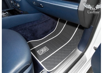 Rolls-Royce Ghost - пошив ковров из немецкой экокожи от Eastline Garage 