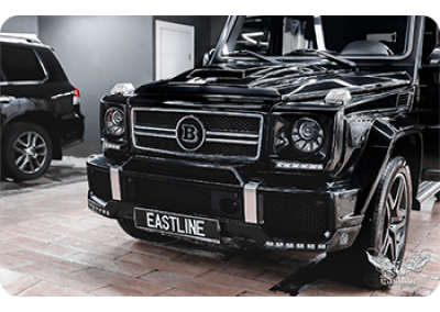 Mercedes-Benz G-class Brabus – детейлинг уход за автомобилем и комплексная перетяжка руля 