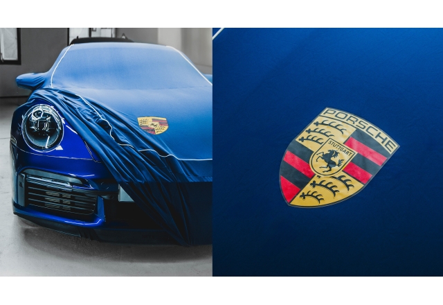 Эксклюзивный защитный авто-чехол для гаражного хранения для синего Porsche 911 