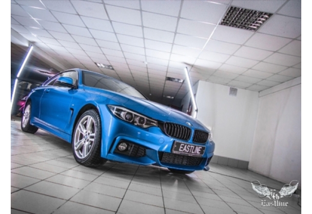  BMW 4-series - эксклюзивный салон с новой перфорацией от Eastline Garage. Перетяжка салона, оклейка авто пленкой, шумоизоляция. 