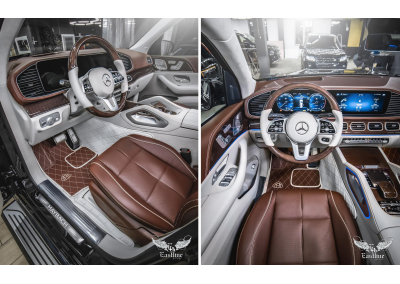 Комплект кожаных ковров для Mercedes-Maybach GLS от Eastline Garage