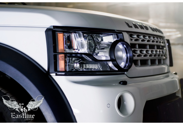 Land Rover Discovery IV  - комплексная перетяжка потолка с последующей перекраской потолочного пластика