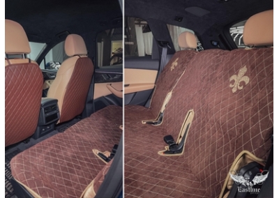 Audi Q7 - пошив защитных накидок на сидения автомобиля от Eastline  Garage 