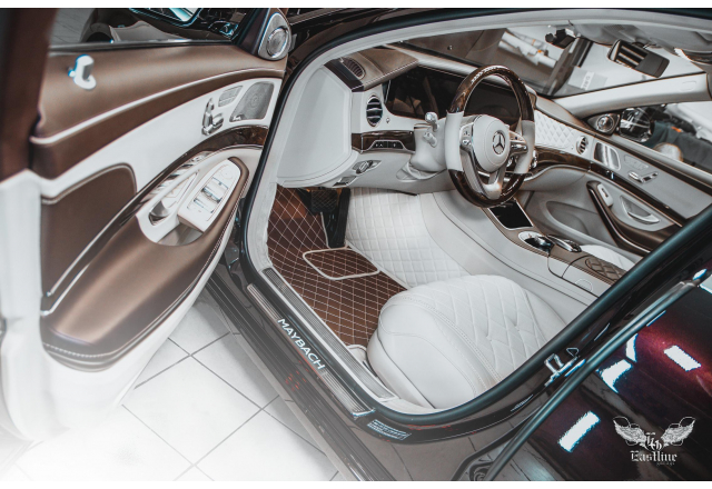 Премиальные комплект ковров из экокожи для Mercedes-Maybach от Eastline Garage