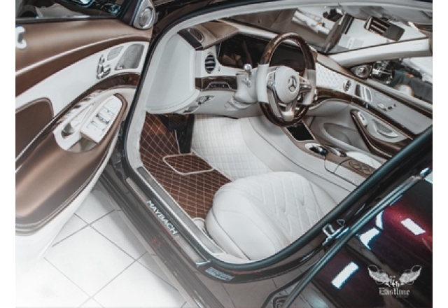Премиальные комплект ковров из экокожи для Mercedes-Maybach от Eastline Garage