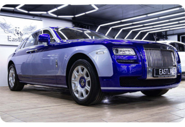 Rolls-Royce Ghost на комплексной доработке экстерьера и интерьера в тюнинг-ателье Eastline Garage 