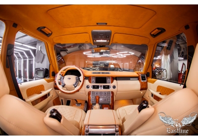 Land Rover Range Rover – полный перешив салона автомобиля в тюнинг-ателье Eastline Garage 