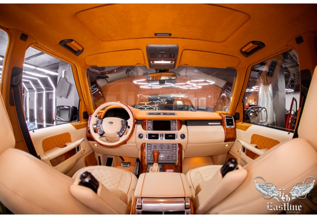 Land Rover Range Rover – полный перешив салона автомобиля в тюнинг-ателье Eastline Garage 