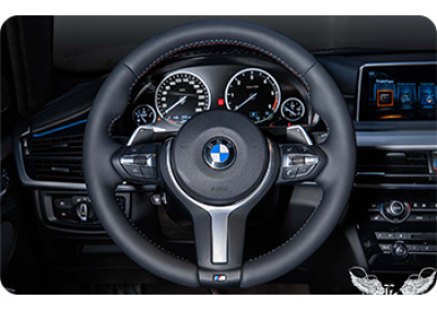 Перетяжка руля BMW X6 в тюнинг-ателье Eastline Garage