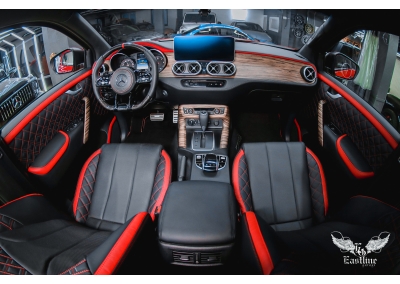 Mercedes-Benz X-class – комплексная перетяжка салона автомобиля в тюнинг-ателье Eastline Garage
