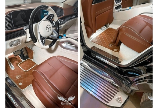 Mercedes-Maybach GLS  - премиальный комплект кожаных ковров в салон автомобиля.
