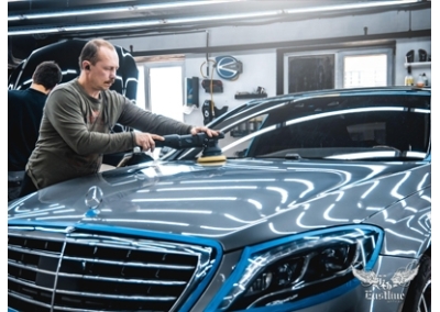 Mercedes-Benz W222 - полировка кузова и нанесение керамики на кузов. 