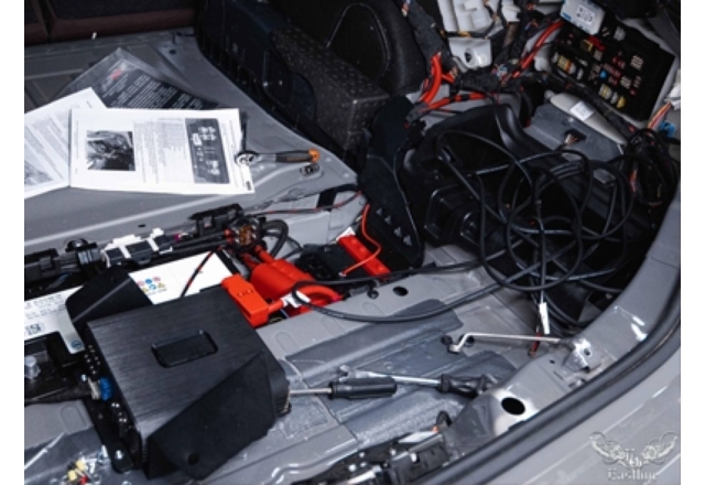 Установка активного выхлопа Enginevox на BMW 530d