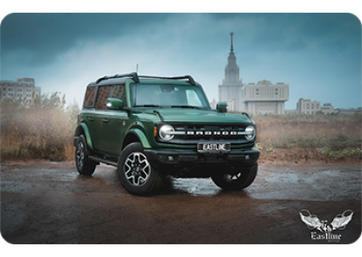 Ford Bronco – комплексная перетяжка салона привезённого Eastline Cars автомобиля 