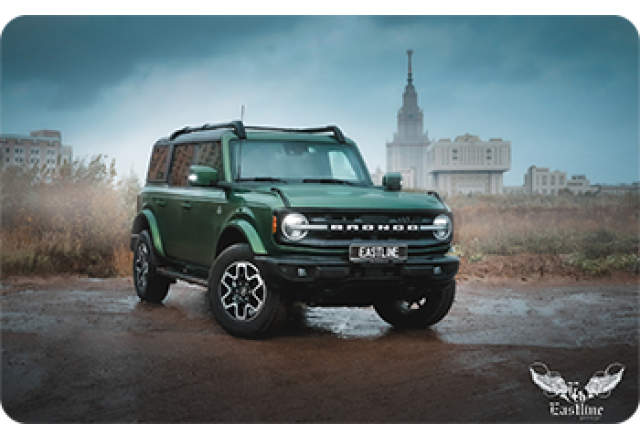 Ford Bronco – комплексная перетяжка салона привезённого Eastline Cars автомобиля 