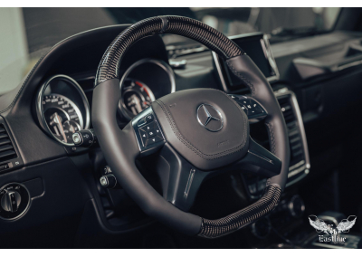 Изменение анатомии руля и карбоновые вставки для Mercedes-Benz G-class